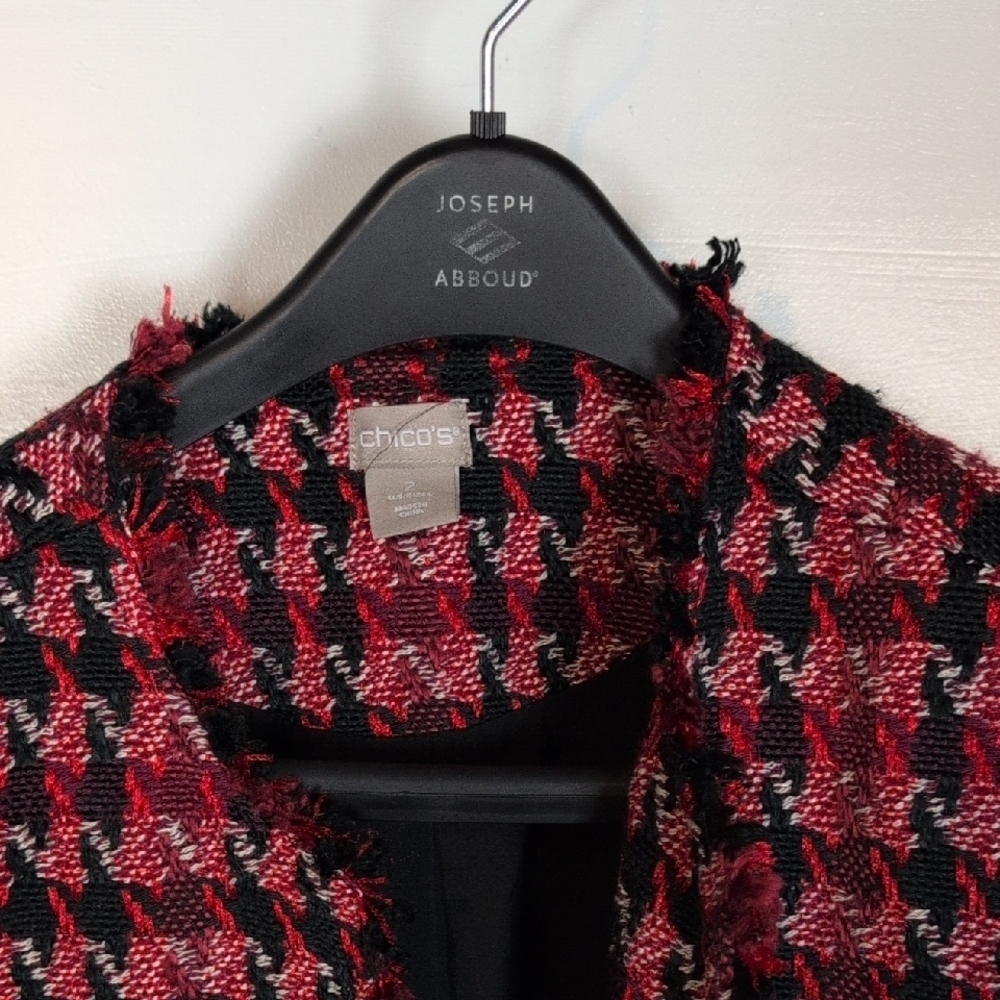 Chico's Tweed Open Front Jacket - Picture 2 of 8